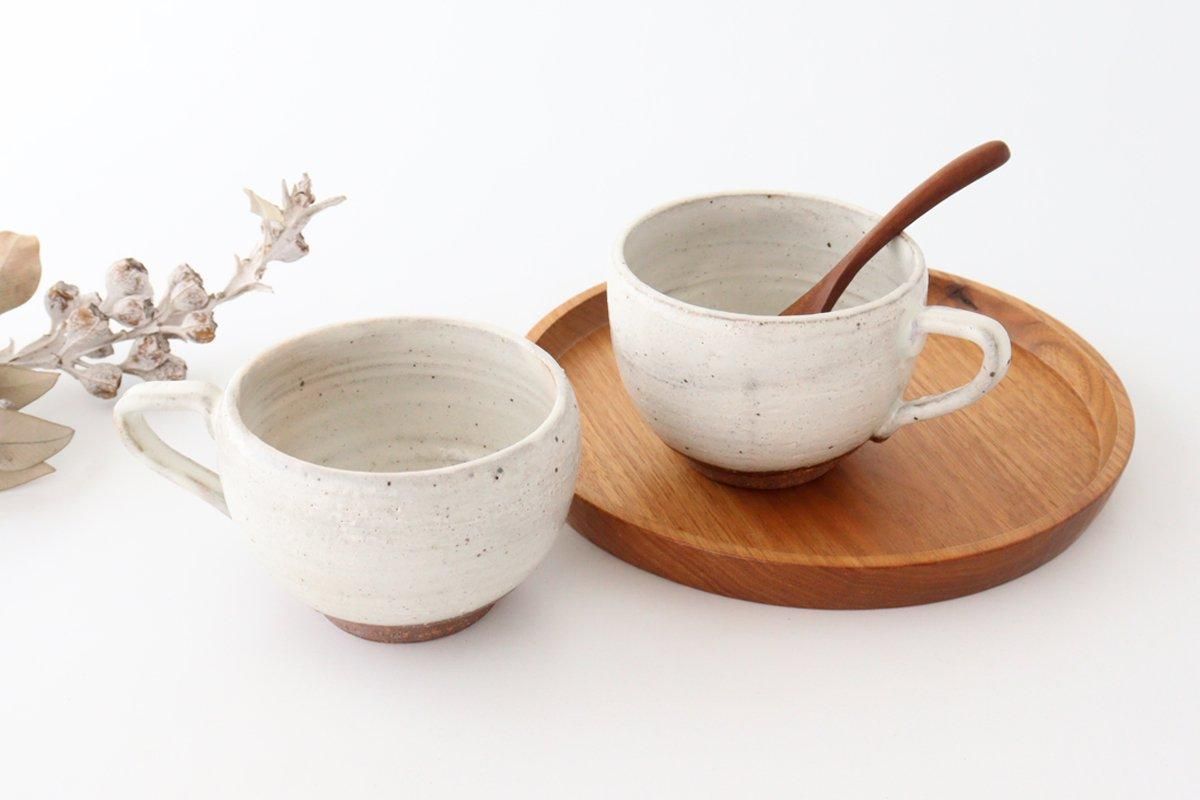 手付きスープマグカップ｜白｜陶器｜美濃焼｜和食器通販｜うちる｜和