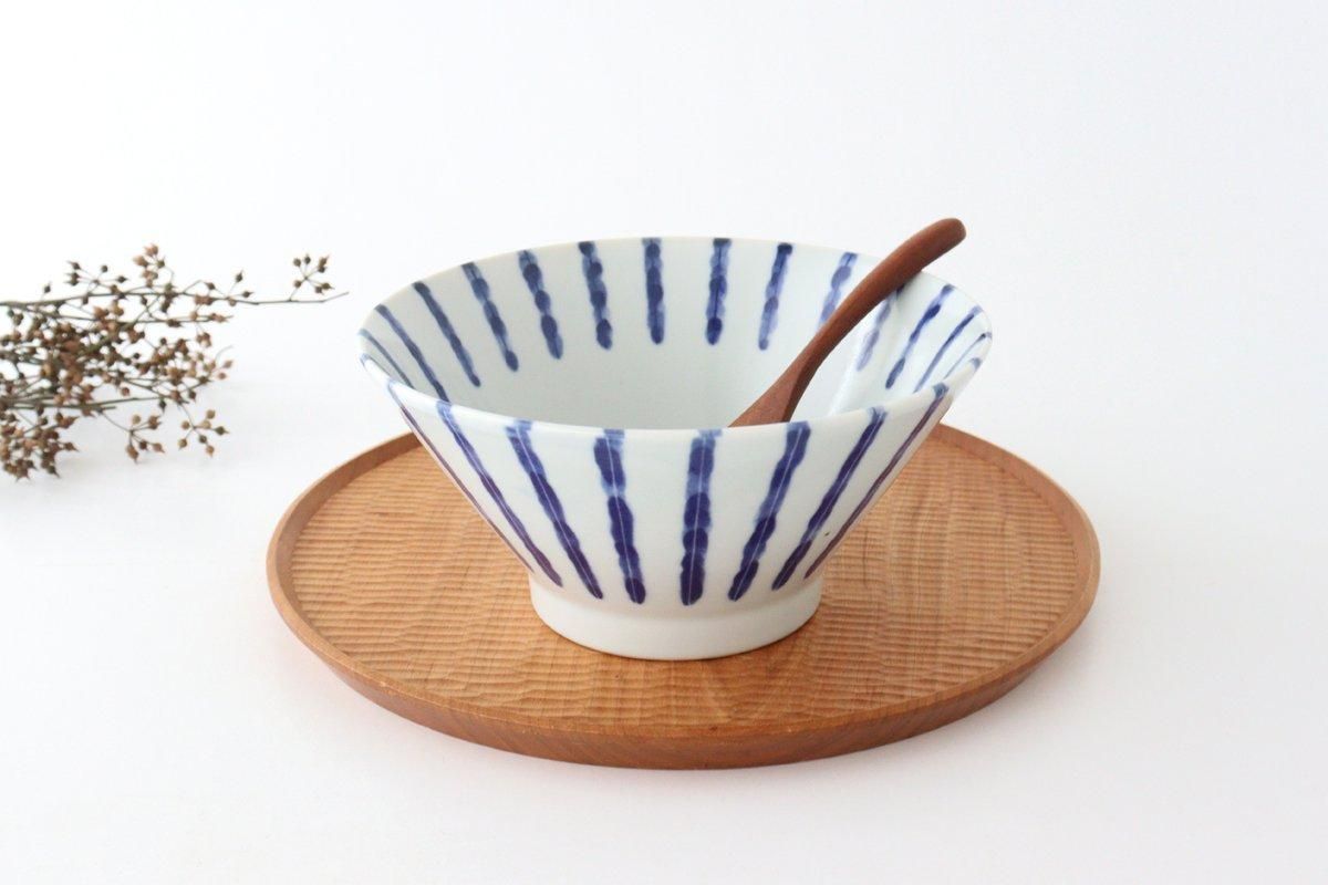 反り丼｜にじみ十草｜磁器｜美濃焼｜和食器通販｜うちる｜和食器