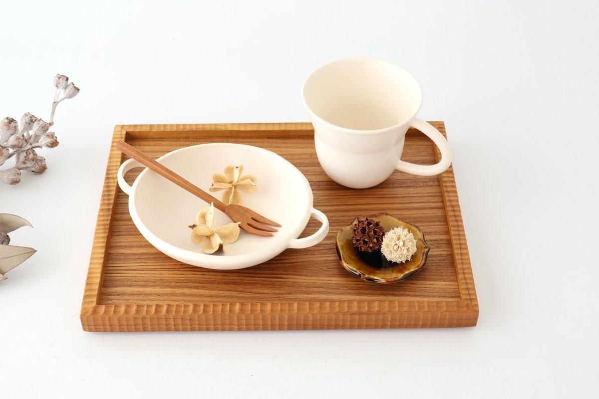 ぴーちゃんマグカップ｜白｜陶器｜hana｜和食器通販｜うちる｜和食器の