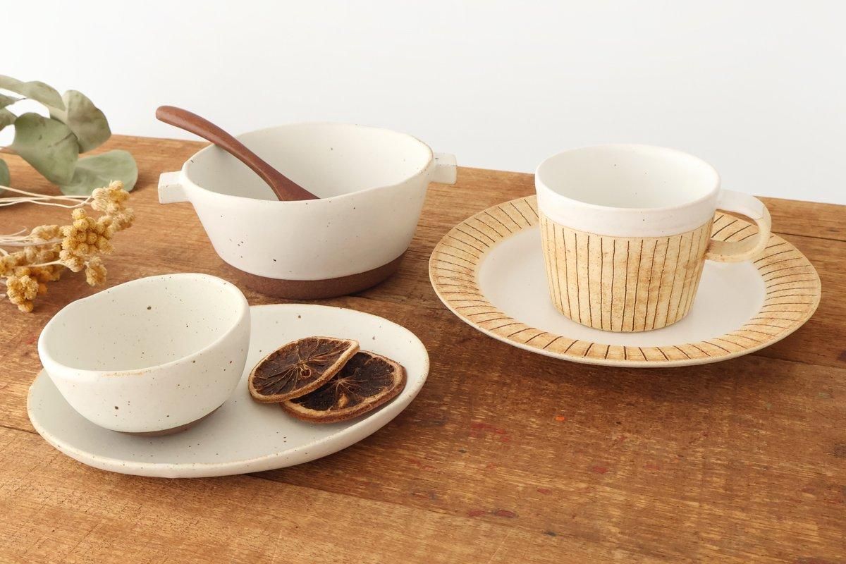 両手スープボウル｜L｜おこげ｜クラフト石川｜陶器｜かもしか道具店