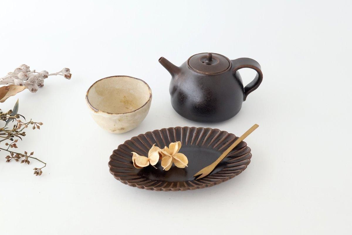 楕円菊小皿｜花更紗｜磁器｜銀舟窯｜九谷焼｜和食器通販｜うちる