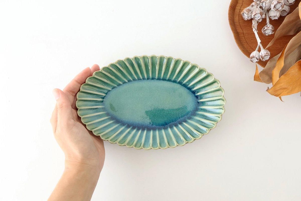 植松陶翠】紫泥内縁楕円鉢 植松陶翠】紫泥内縁楕円鉢 植松陶翠】紫泥