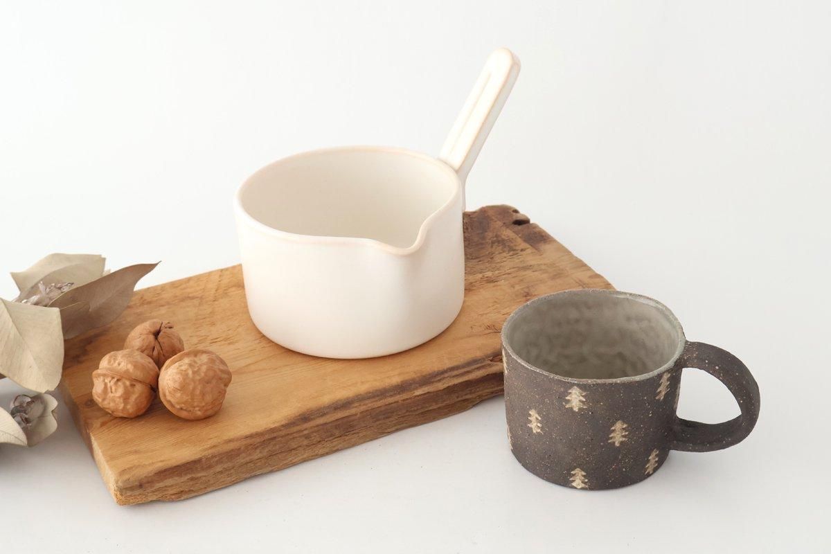 ミルクパン｜白｜クラフト石川｜耐熱陶器｜かもしか道具店｜萬古焼｜和