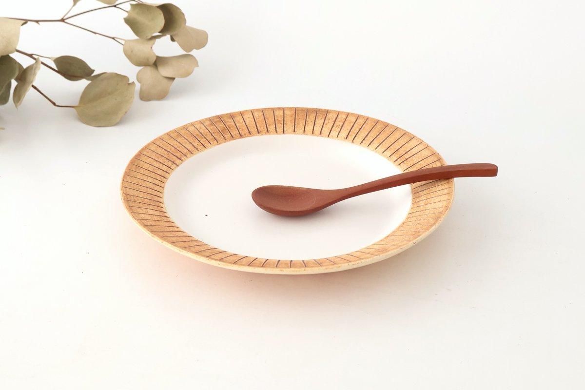 リム皿22cm｜さび｜クラフト石川｜陶器｜かもしか道具店｜萬古焼