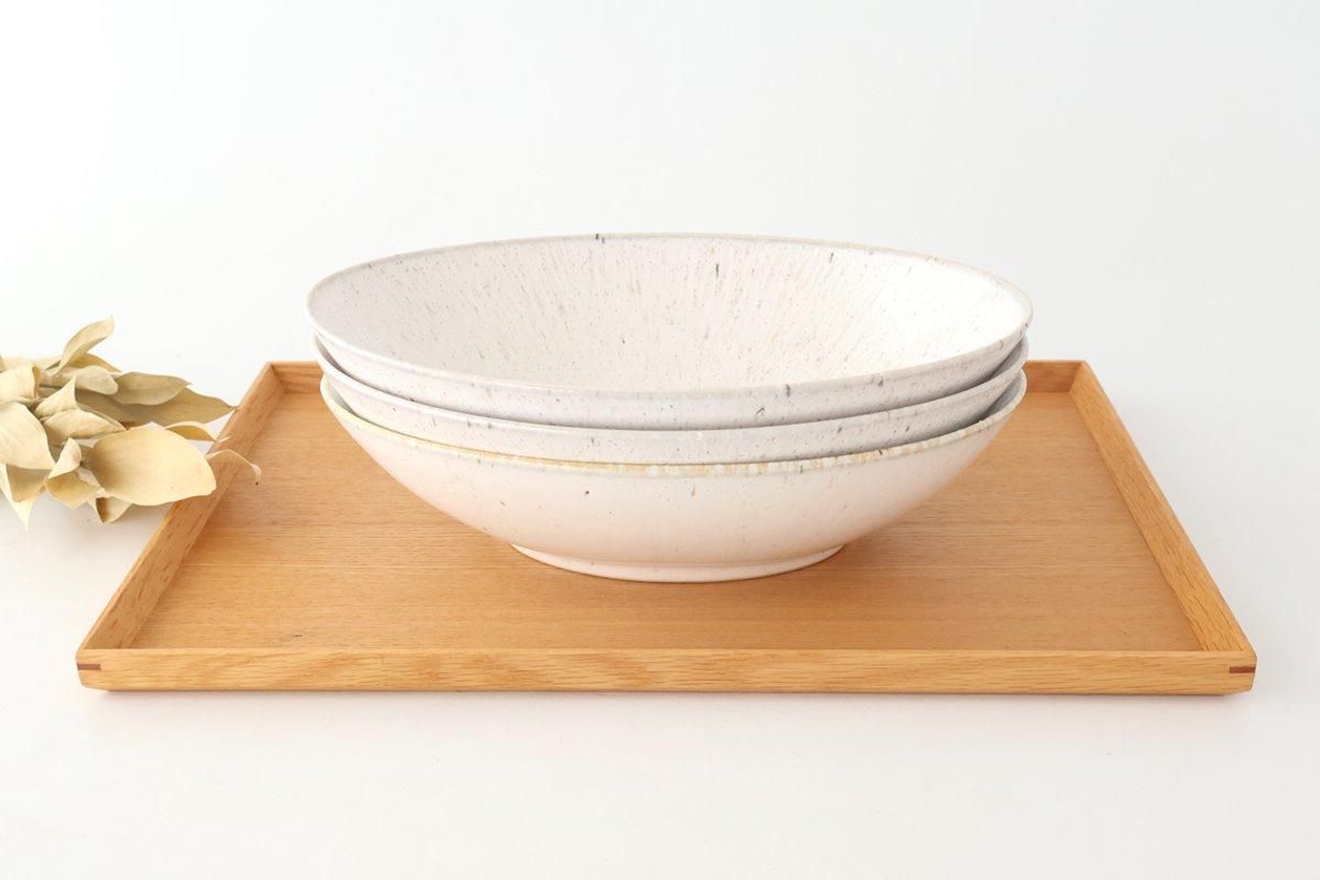 楕円鉢｜25cm｜白窯変釉｜磁器｜美濃焼｜うちる｜和食器の皿、鉢