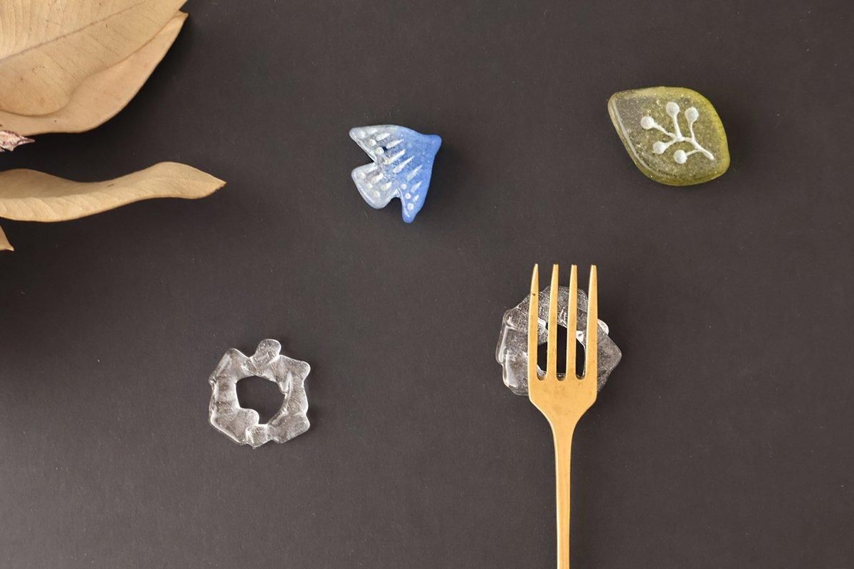 4点セット】chopstick rest｜4set｜はしおき｜ガラス｜神澤麻紀