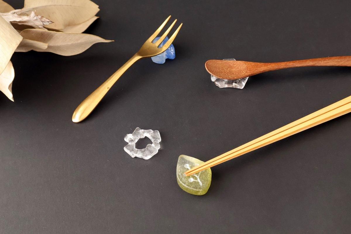 4点セット】chopstick rest｜4set｜はしおき｜ガラス｜神澤麻紀｜和