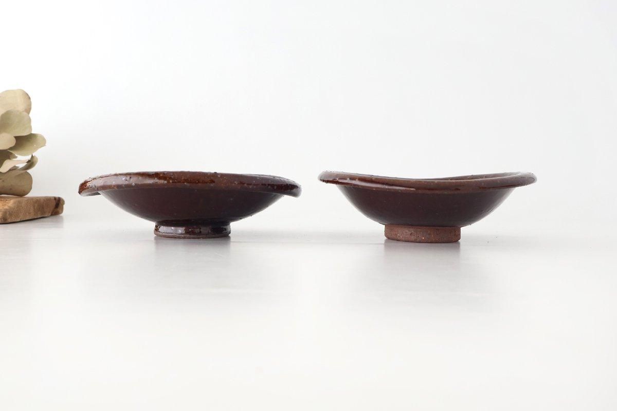 たわみのお皿｜飴釉｜陶器｜美濃焼｜和食器通販｜うちる｜和食器の皿