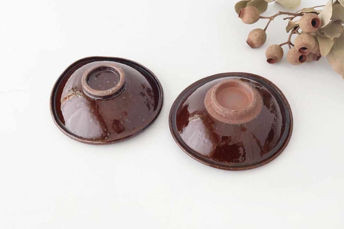 たわみのお皿｜飴釉｜陶器｜美濃焼｜和食器通販｜うちる｜和食器の皿