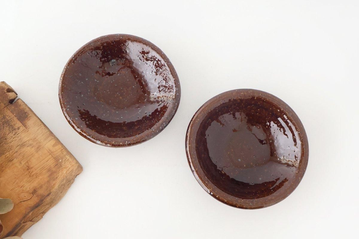 たわみのお皿｜飴釉｜陶器｜美濃焼｜和食器通販｜うちる｜和食器