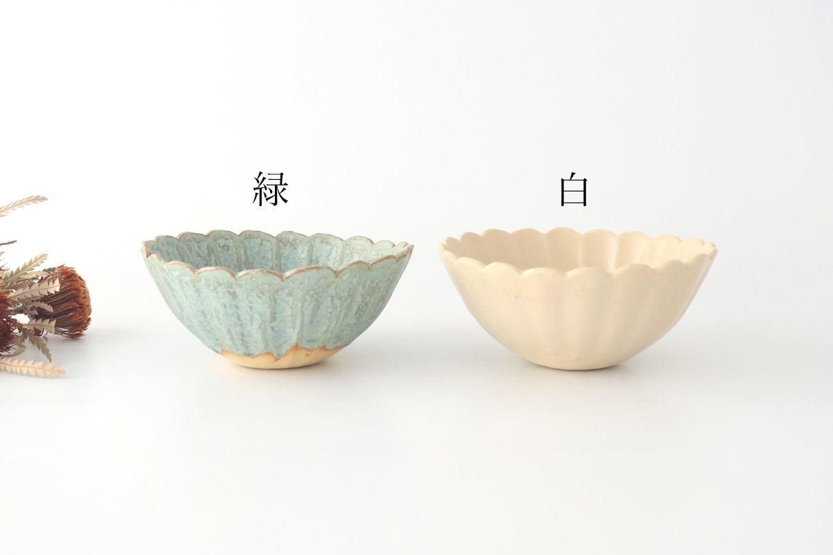 菊形たわみ深鉢｜緑｜陶器｜堂本正樹｜和食器通販｜うちる｜和食器の皿