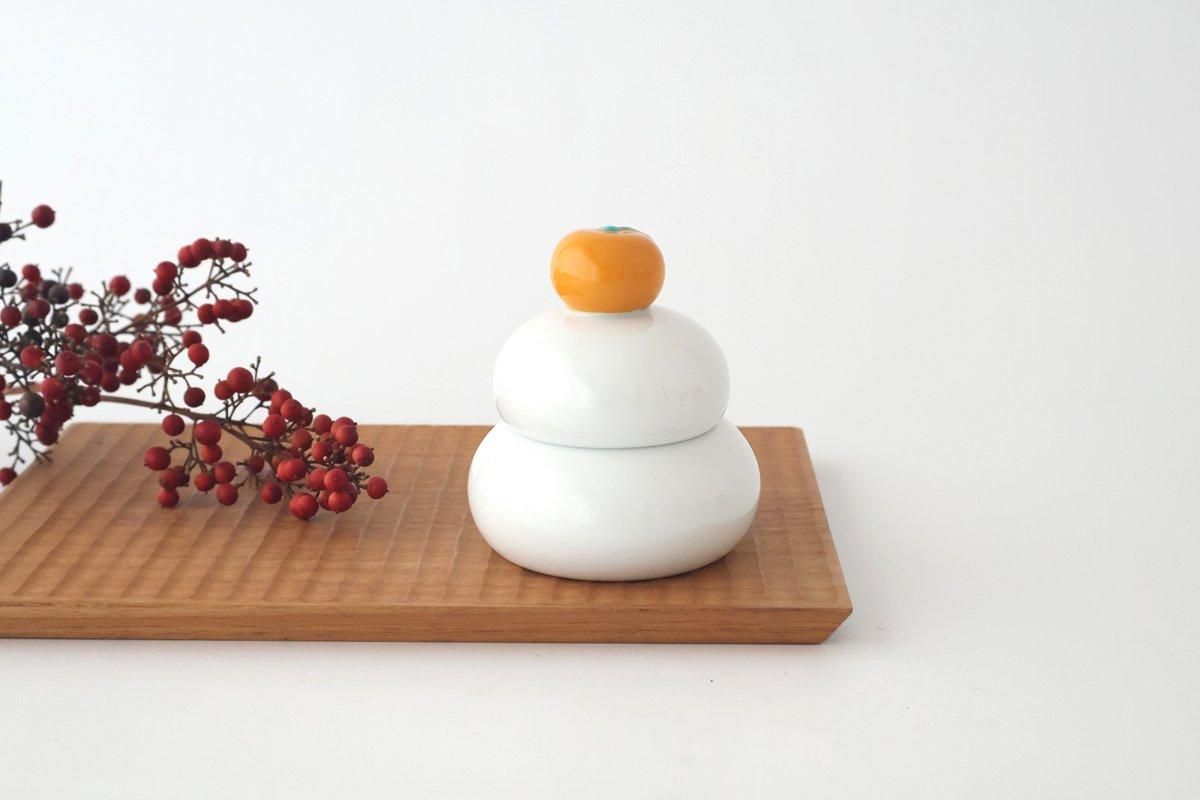 鏡餅蓋物|橙|磁器|伊万里焼|和食器通販|うちる|和食器の皿 鏡餅蓋物|橙|磁器|伊万里焼|和食器通販|うちる|和食器の皿