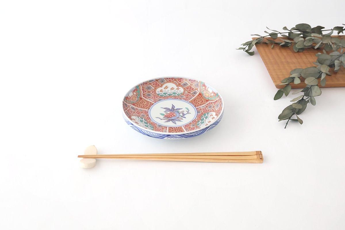 銘々皿|千鳥柘榴紋|磁器|林九郎窯|波佐見焼|和食器通販 銘々皿|千鳥柘榴紋|磁器|林九郎窯|波佐見焼|和食器通販