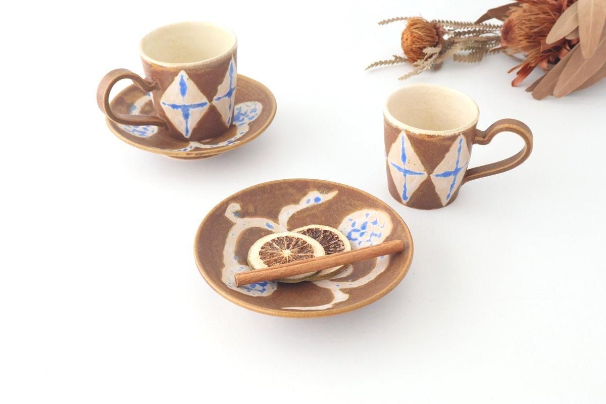 鉄渋釉｜果実紋皿｜陶器｜Say Hands Studio ヤガミサヨ｜益子焼｜和