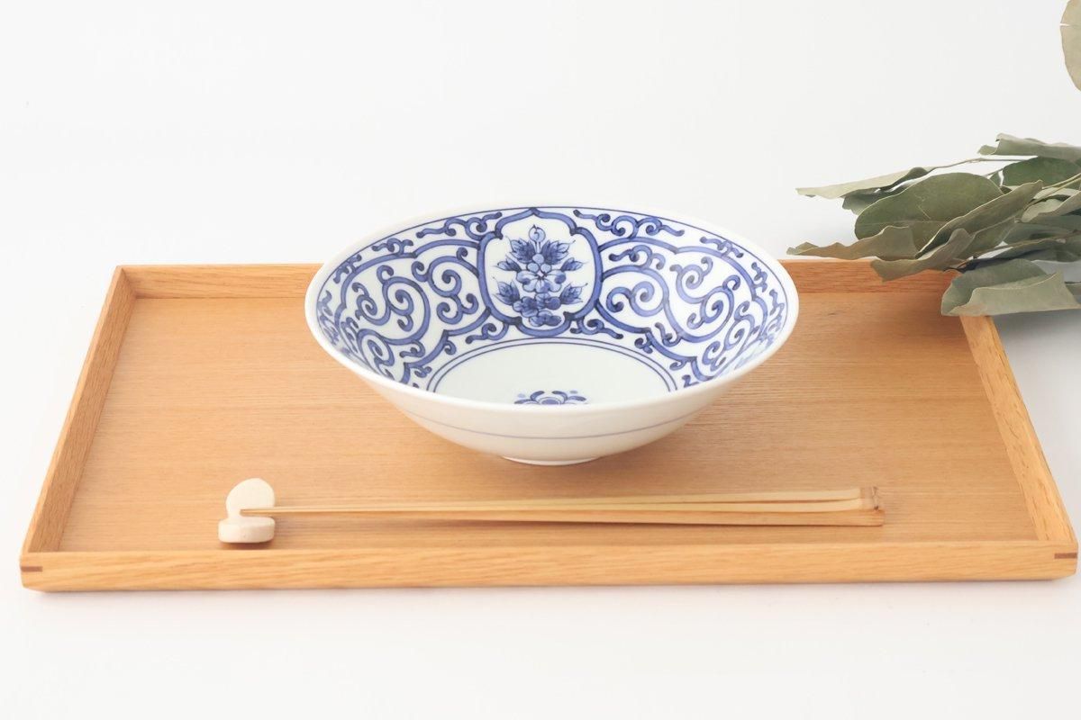 平鉢｜6寸｜間取青花文｜磁器｜波佐見焼｜和食器通販｜うちる