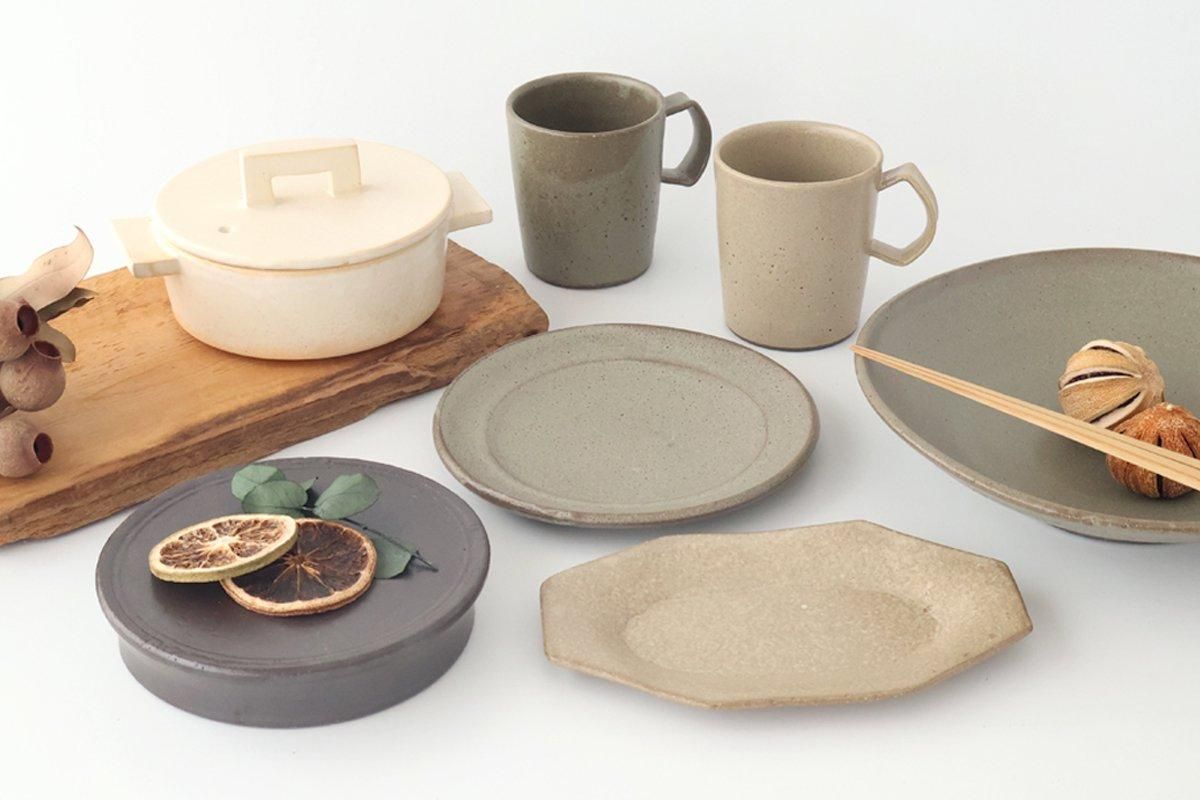 八角リム菓子皿 ｜メタル｜陶器｜Fujii Msy Pottery フじイ