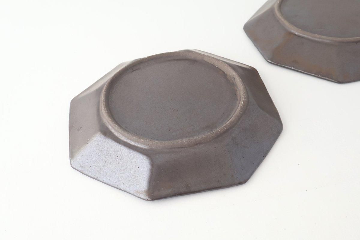 八角皿|メタル|陶器|Fujii Msy Pottery フじイまさよ|和食器 八角皿|メタル|陶器|Fujii Msy Pottery フじイまさよ|和食器