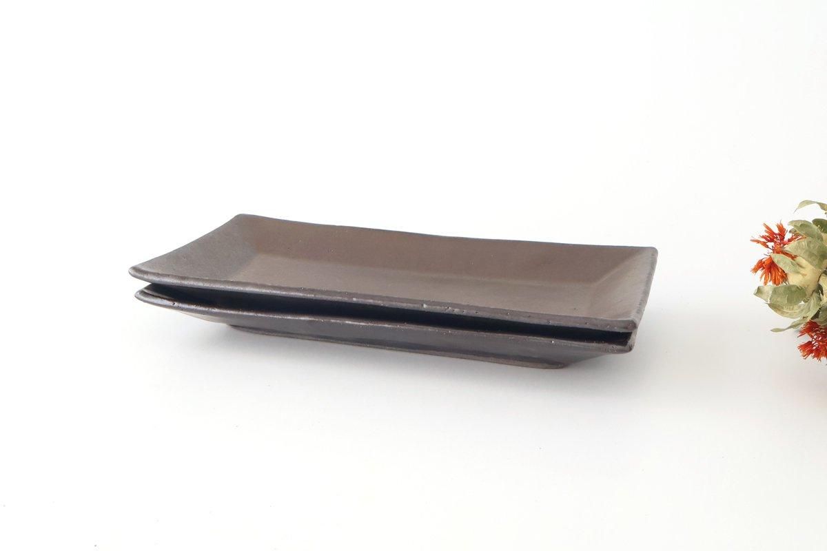 客家窯 清水 知秀作 長方形皿 山水 四角皿 角皿 長方形皿 和食器 骨董 - メルカリ