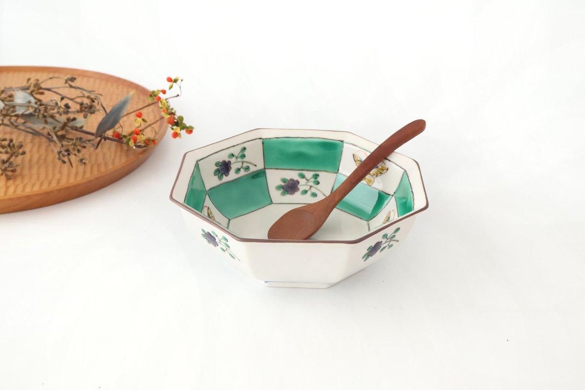 九谷焼 翠東 菓子鉢 直径21cm 東H5-1123②トコト
