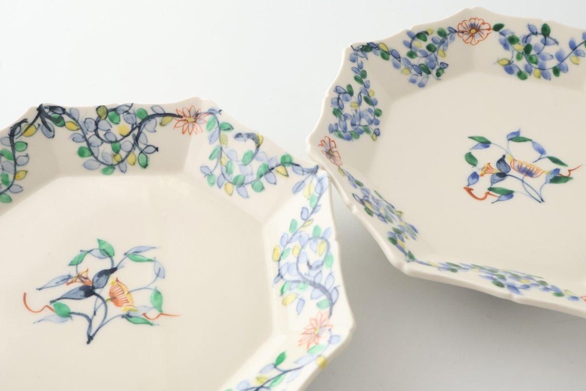 ももも様宮田竜司 呉須赤絵稜花豆皿・前田麻美 ダリア2枚 新品 ももも様宮田竜司 呉須赤絵稜花豆皿・前田麻美 ダリア2