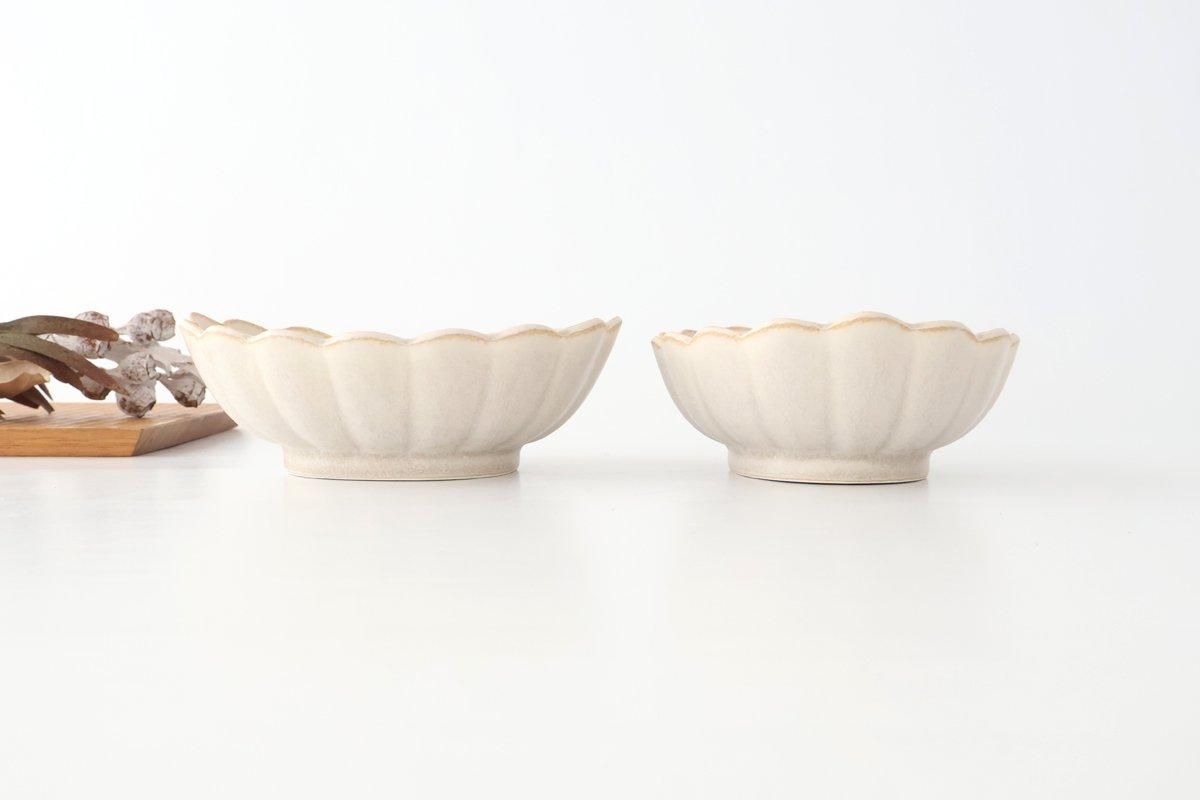 うちる別注】｜菊型向付｜シルバー｜磁器｜美濃焼｜和食器通販