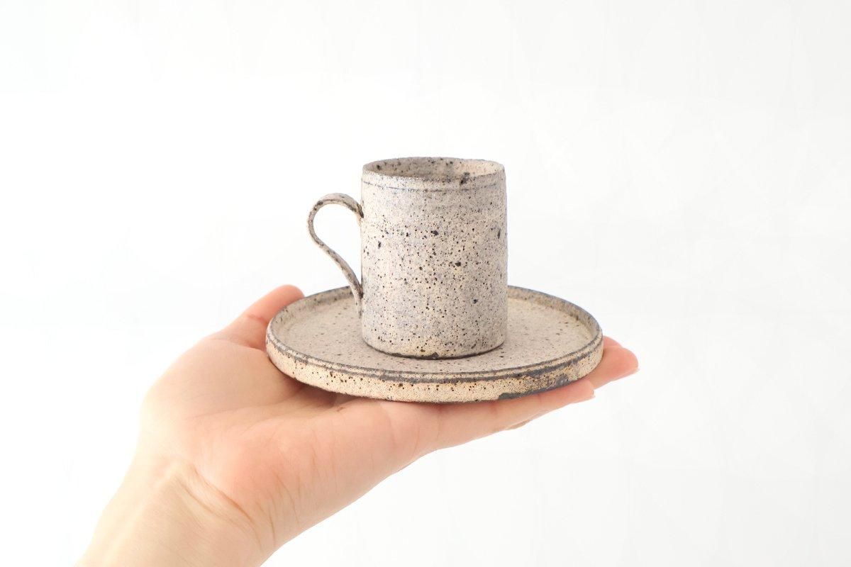 Demitasse cup＆Saucer｜White｜陶器｜遠藤岳｜和食器通販｜うちる｜和
