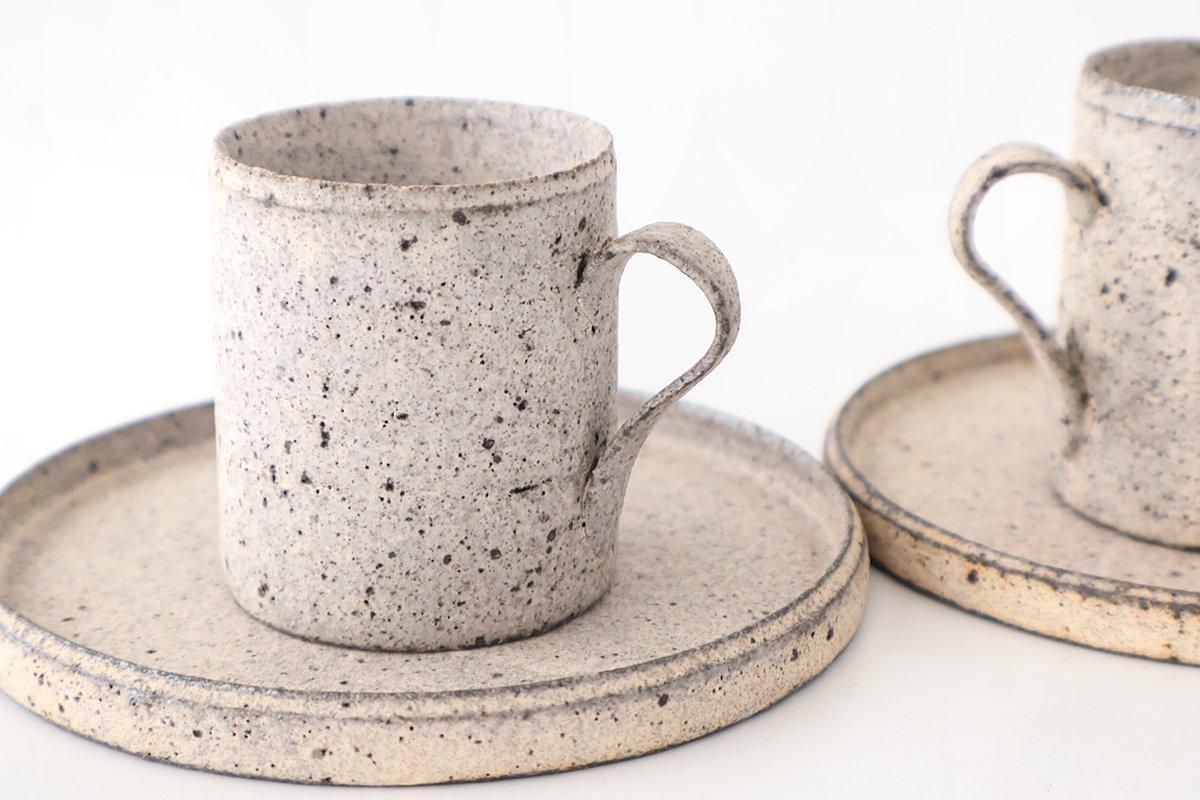 Demitasse cup＆Saucer｜White｜陶器｜遠藤岳｜和食器通販｜うちる｜和