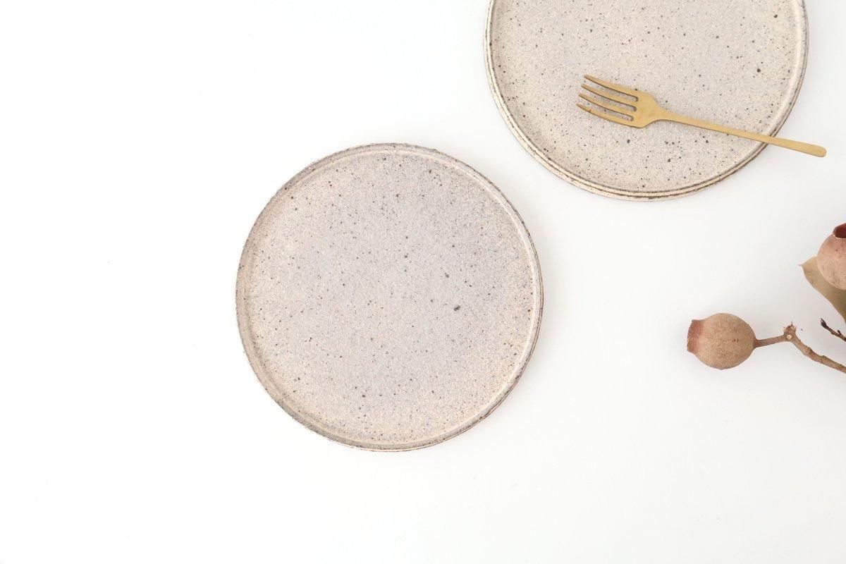 遠藤岳　プレート150サイズ　White （4枚セット） Plate｜150｜White｜陶器｜遠藤岳｜和食器通販｜うちる｜和食器