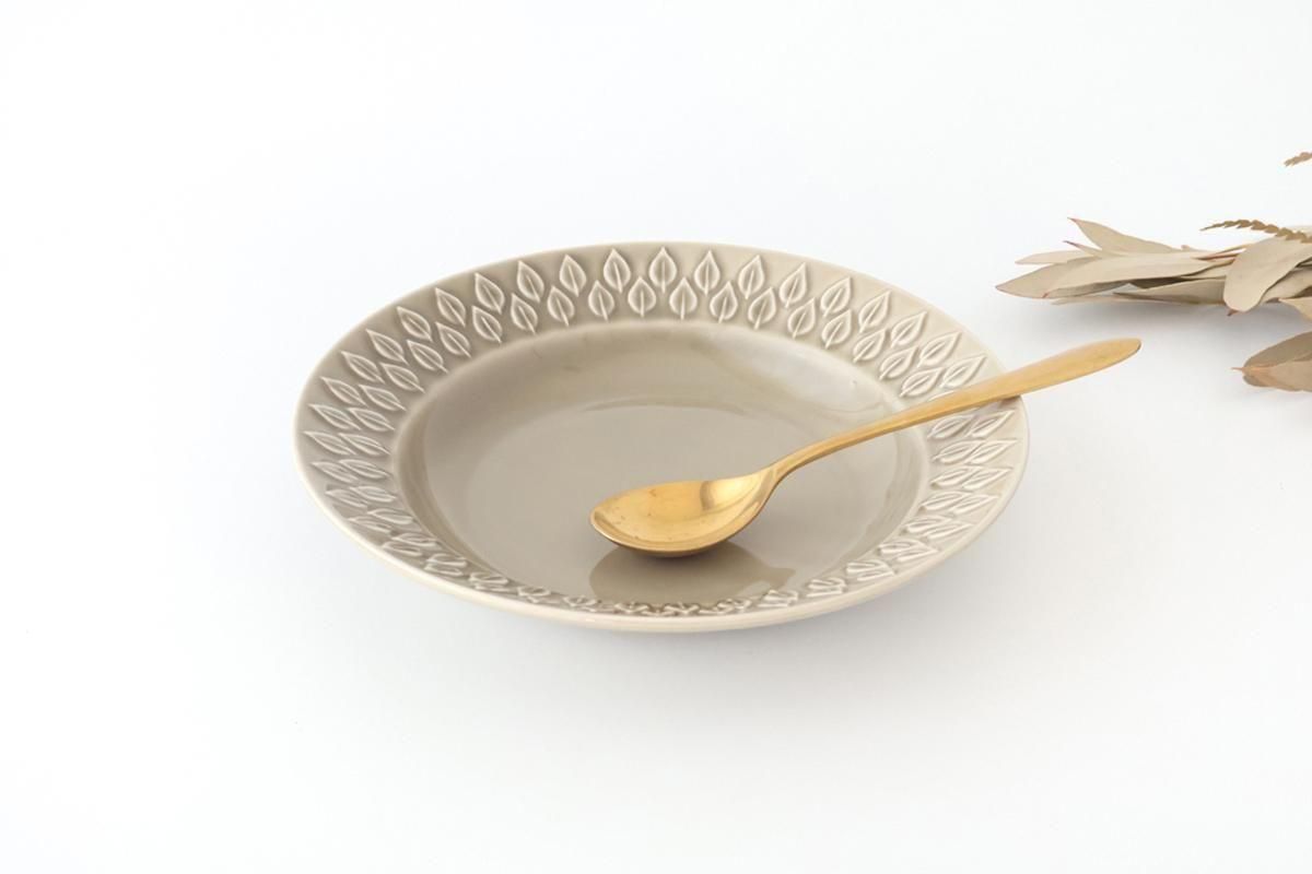 萬古焼　万古焼　リーフ皿　5枚セット　特大　和食器 スープ皿｜リーフ｜グレー｜陶器｜光泉窯｜萬古焼｜和食器通販