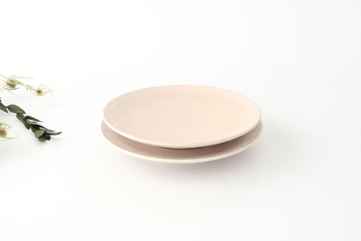 淡桜色5寸皿｜陶器｜鈴木宏美｜益子焼｜和食器通販｜うちる｜和食器の
