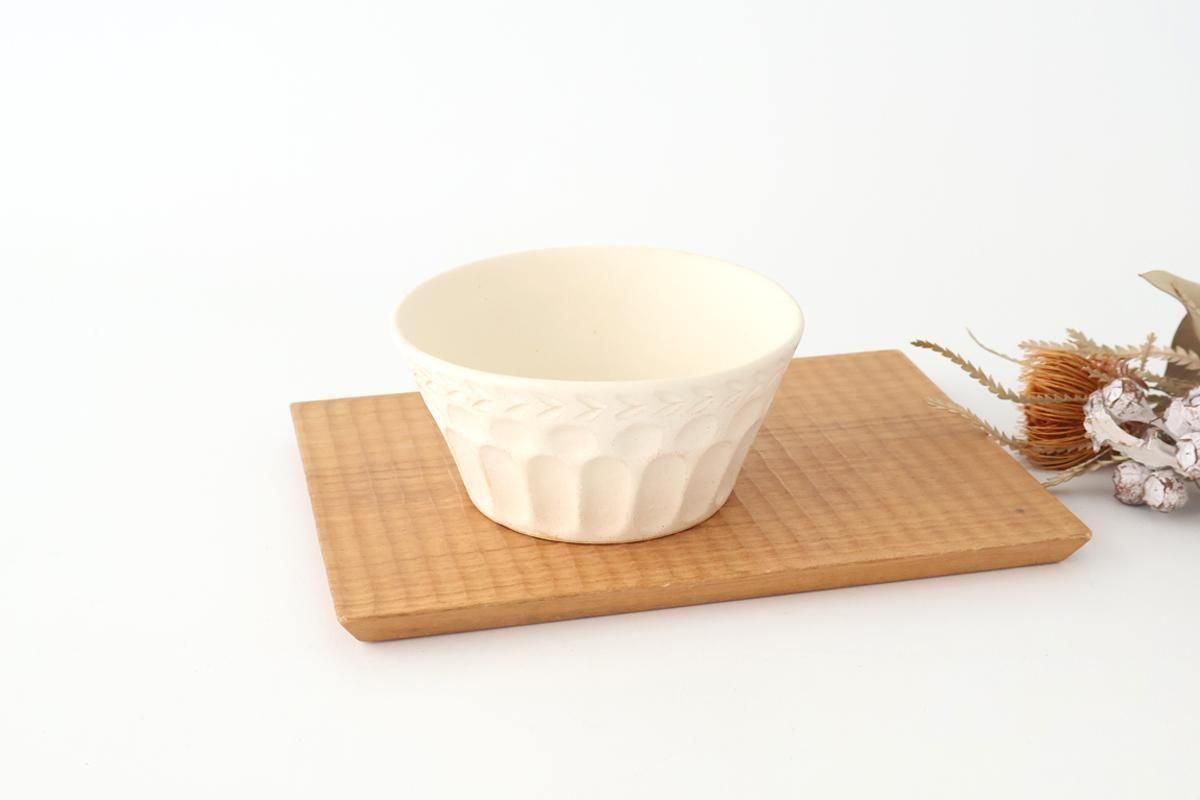 切立鉢｜白｜陶器｜小鯖美保子｜和食器通販｜うちる｜和食器の皿