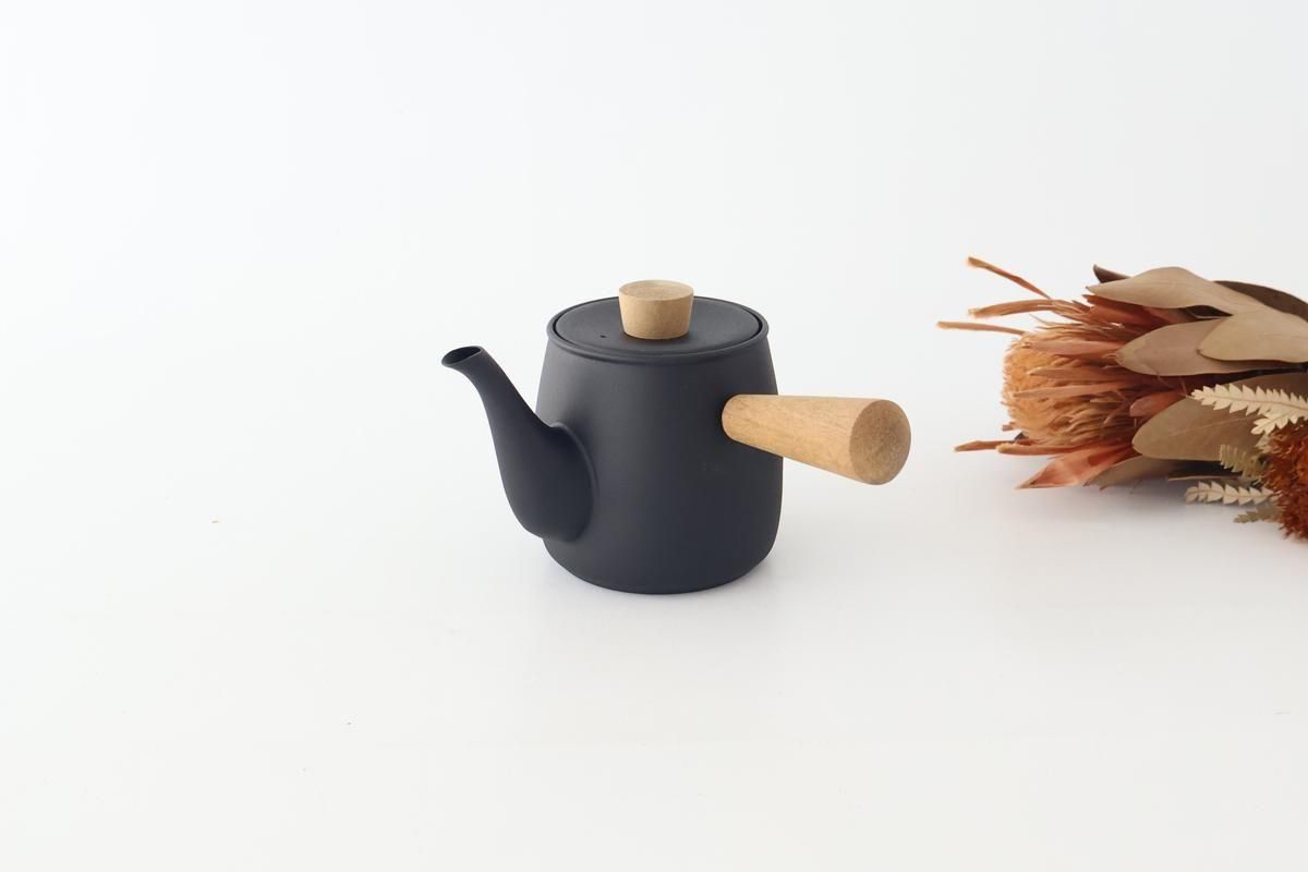 くろいろ急須｜小｜ステンレス｜宮﨑製作所｜和食器通販｜うちる