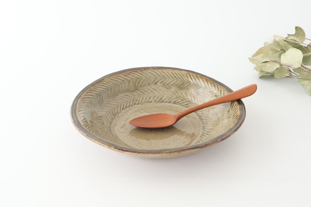 押紋鉢｜灰｜矢羽紋｜7.5寸｜陶器｜中嶋窯｜和食器通販｜うちる