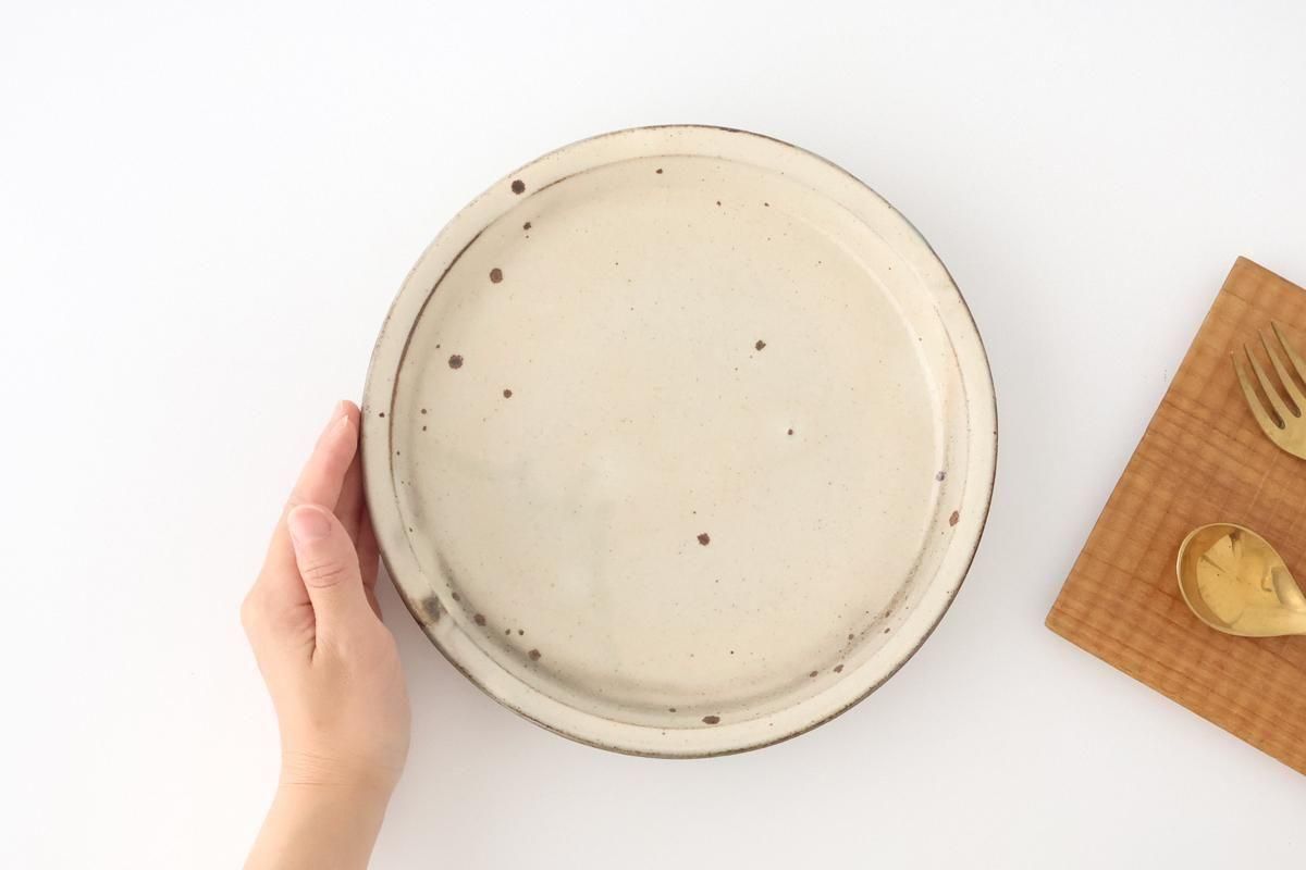 信楽焼き 絵粉引大皿 AKOMEYA TOKYO/ 信楽焼 楕円皿 粉引(粉引): 食器｜AKOMEYA TOKYO