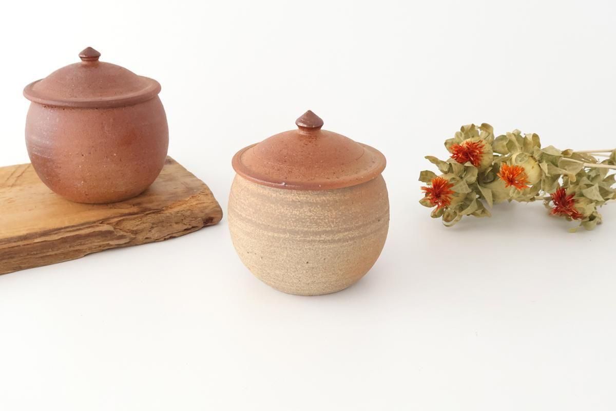 塩壺｜M｜丸形｜陶器｜川尻製陶所｜益子焼｜和食器通販｜うちる｜和