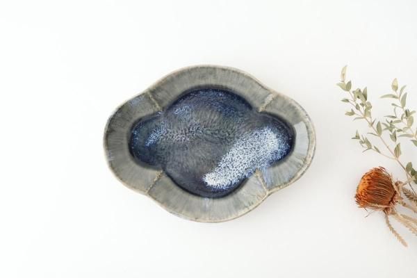 まーくん「藍九谷」雪輪瑞雲文雪輪形皿 まーくん様専用「藍九谷」雪輪瑞雲文雪輪形皿