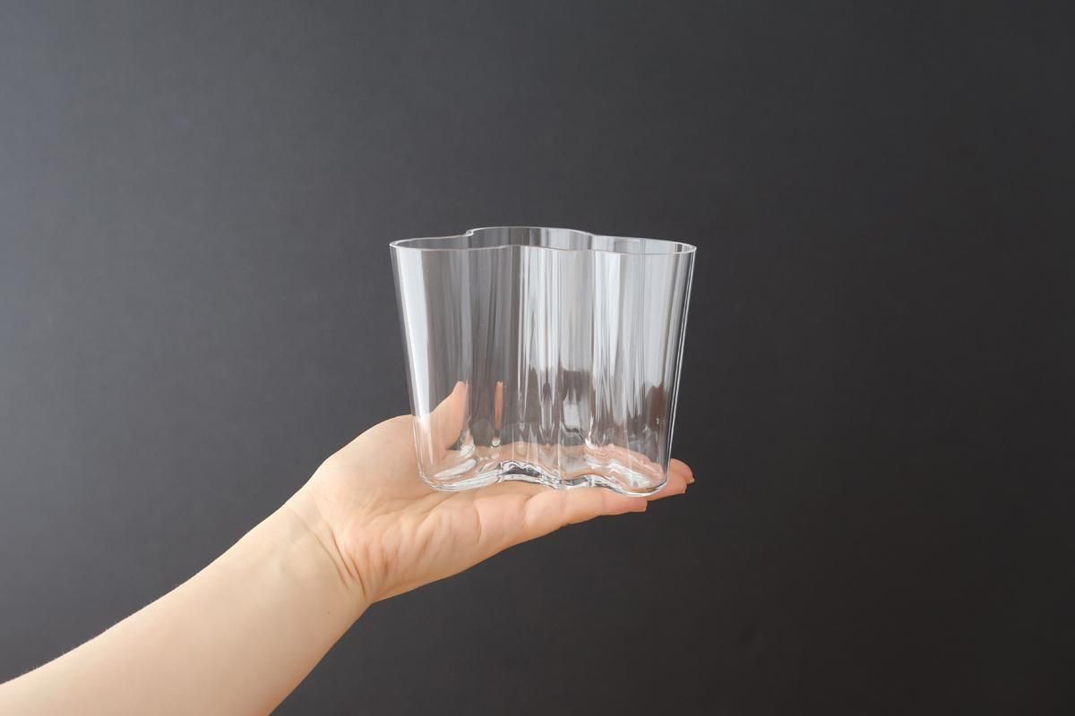 イッタラ｜アルヴァ・アアルト｜ベース｜95mm｜クリア｜ガラス