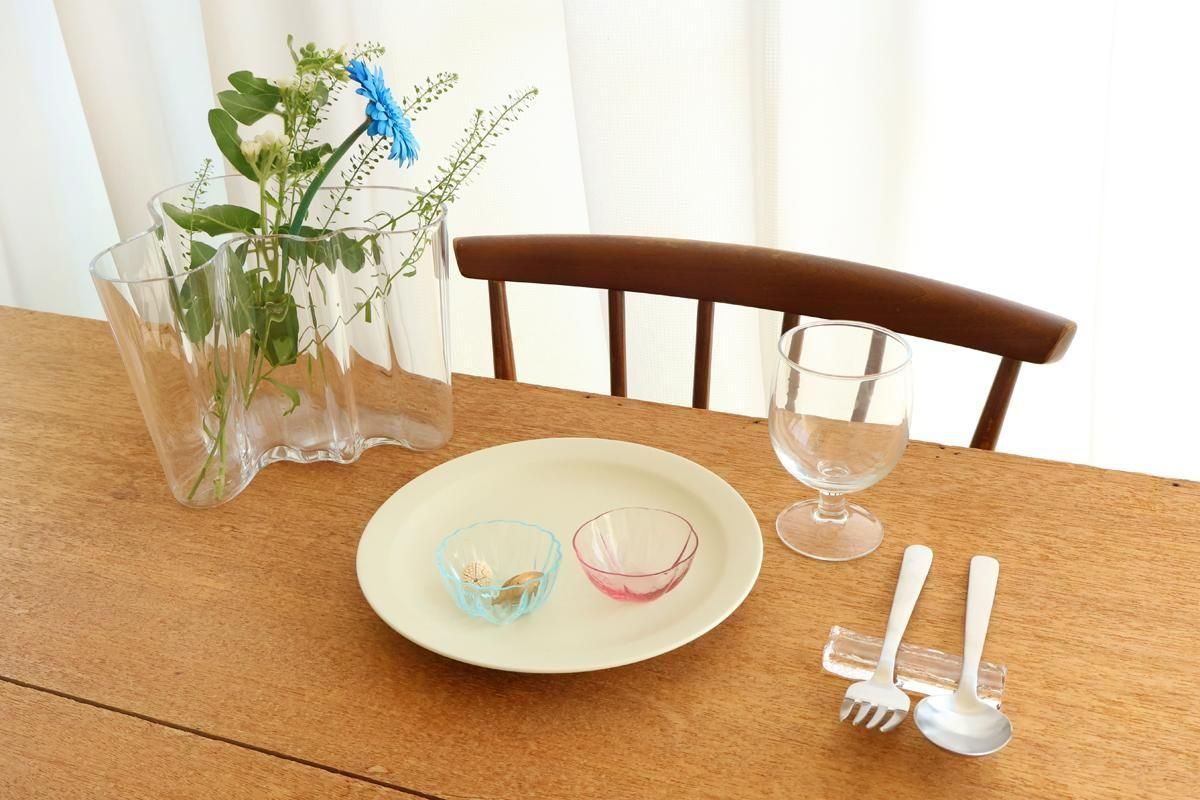 イッタラ｜アルヴァ・アアルト｜ベース｜160mm｜クリア｜ガラス