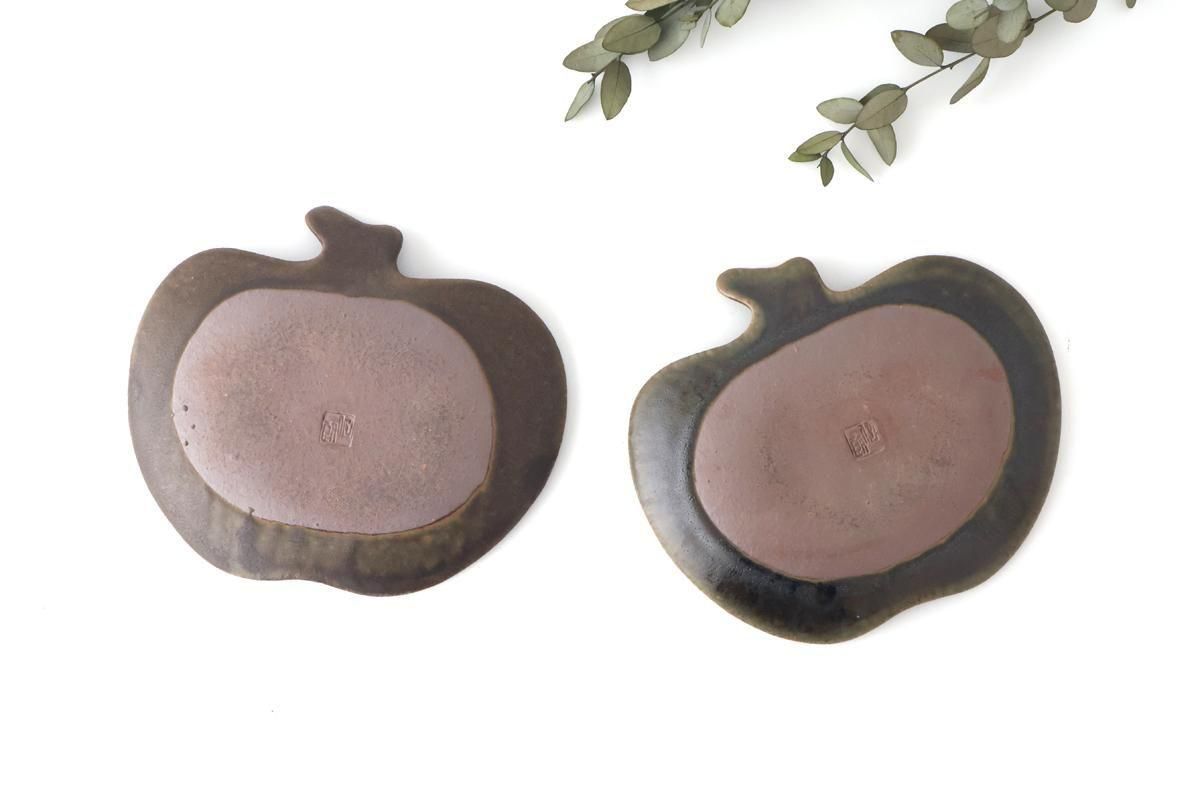 りんご姫　備前焼　皿と椀