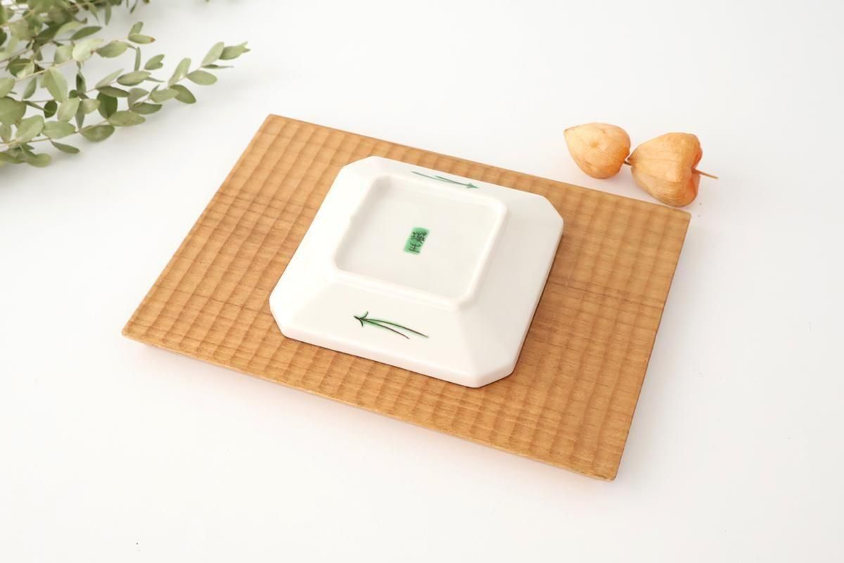 九谷焼　新品　角皿4枚　マグカップ2点 九谷焼カップ＆小皿【月うさぎ】～TUKI-USAGI～ | anzucafe