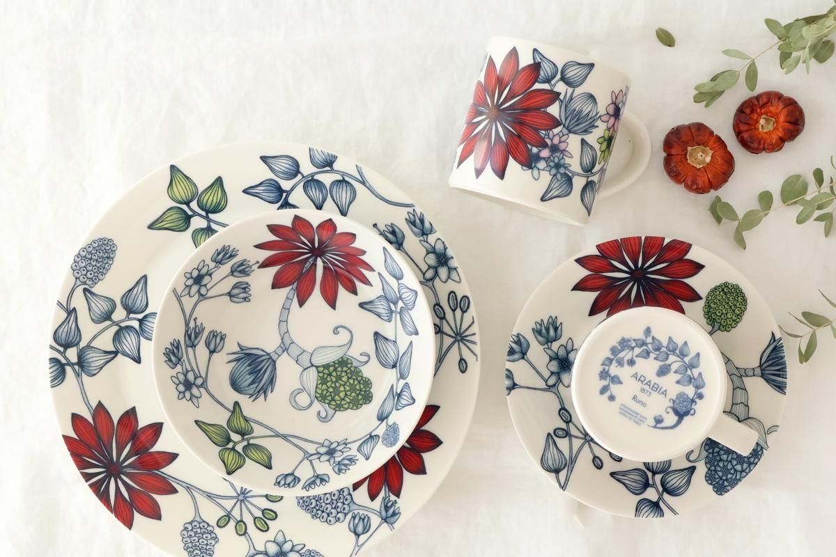 アラビア｜ルノ サマーレイ｜プレート ｜26cm｜磁器｜ARABIA｜Runo