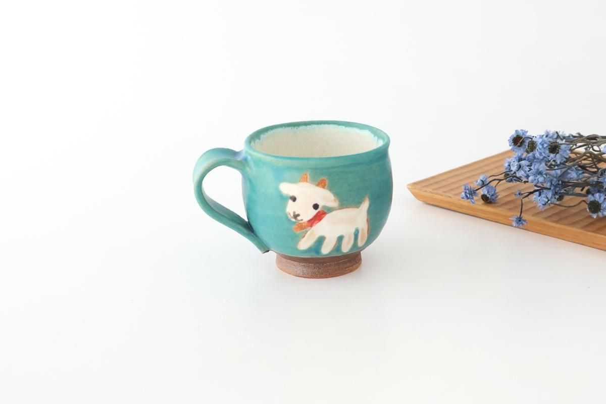 アトリエクッチャネ　ヤギ　未使用品 丸マグ｜ヤギ｜陶器｜atelier qucchane｜やちむん｜和食器通販｜うちる