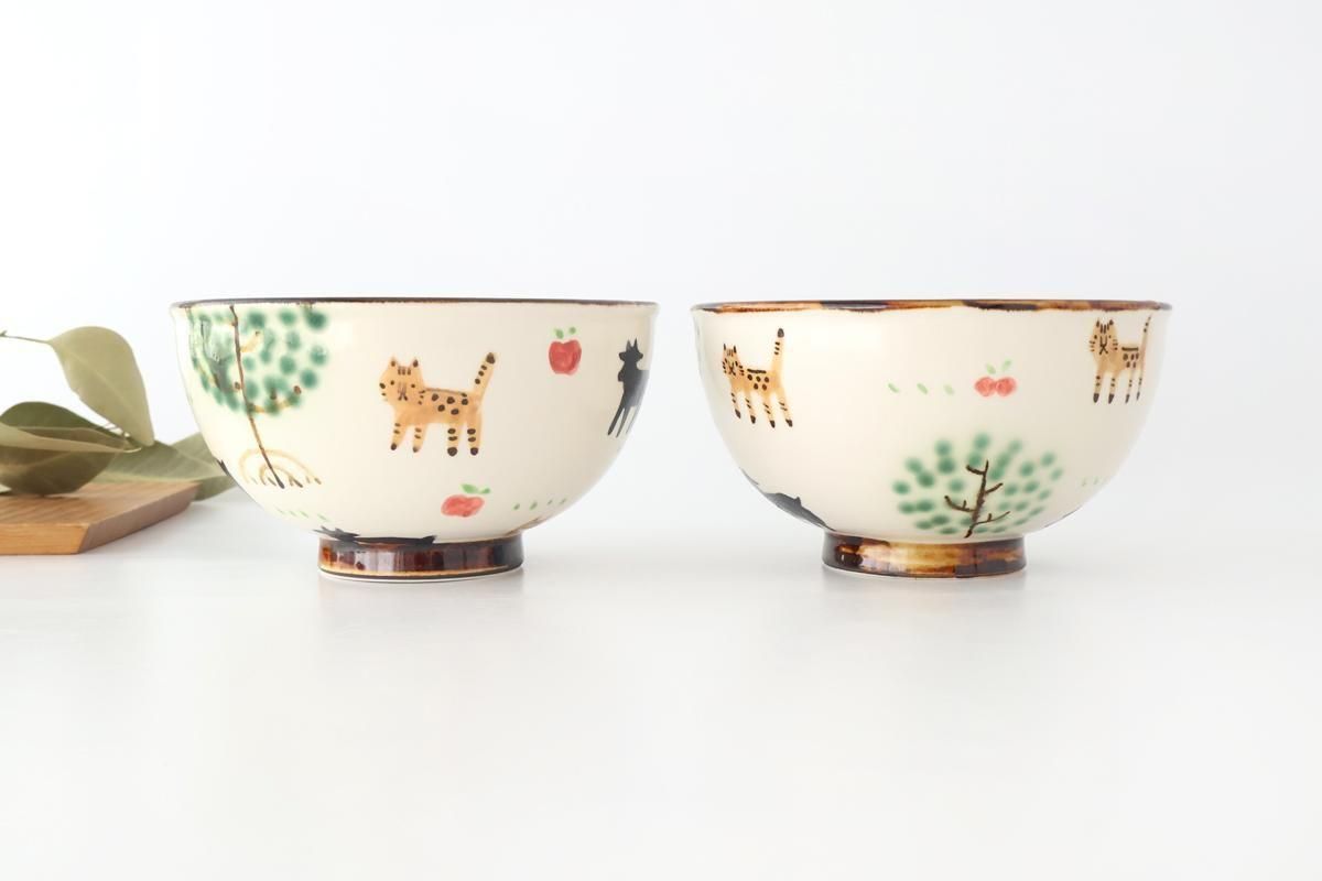 どんぶり｜ヤマネコ×ヤギ｜陶器｜atelier qucchane｜やちむん