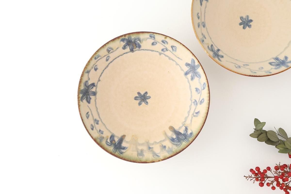 安南手7寸鉢｜白｜陶器｜的場美幸｜和食器通販｜うちる｜和食器