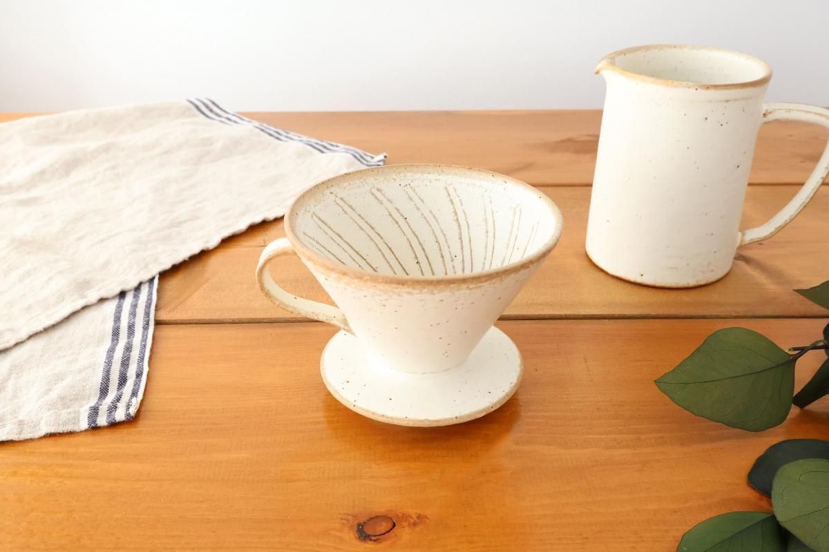 ドリッパー｜白｜耐熱陶器｜SHIROUMA/長谷川哲也｜和食器通販｜うちる