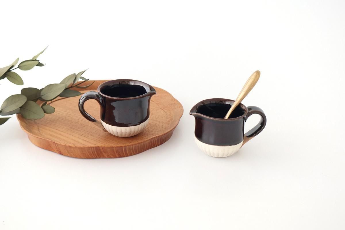 ミニ｜ミルクピッチャー｜飴｜陶器｜圭秀窯｜小石原焼｜和食器