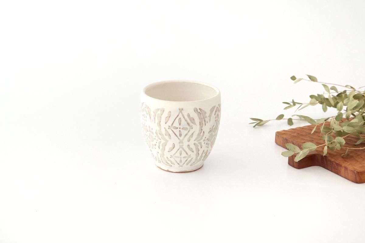 雪降りゆのみ｜陶器｜樋口唯｜和食器通販｜うちる｜和食器の皿、鉢