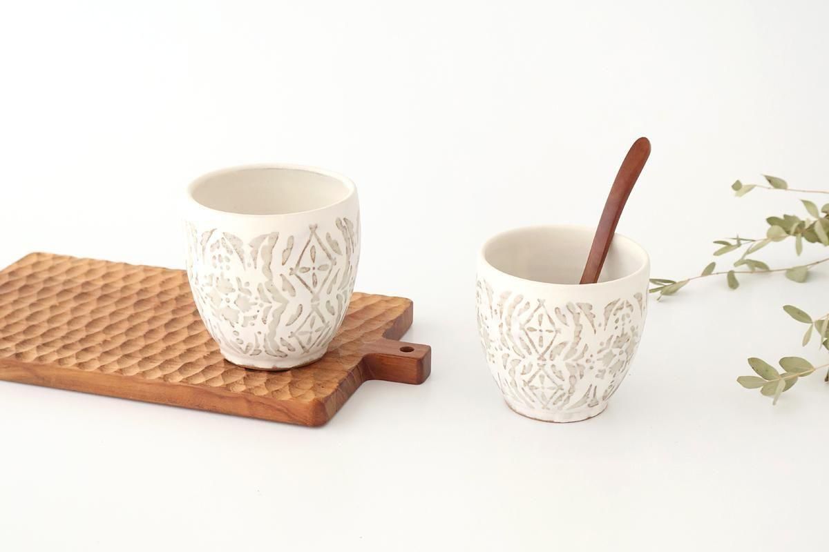 雪降りゆのみ｜陶器｜樋口唯｜和食器通販｜うちる｜和食器の皿、鉢