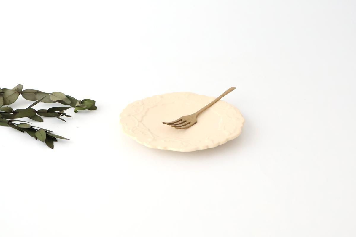 花リム皿 4枚セット 花リム四寸皿｜陶器｜樋口唯｜和食器通販｜うちる｜和食器の皿