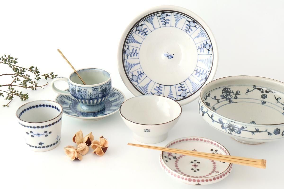 印判手｜5寸皿｜陶器｜陶彩窯｜砥部焼｜和食器通販｜うちる｜和食器の